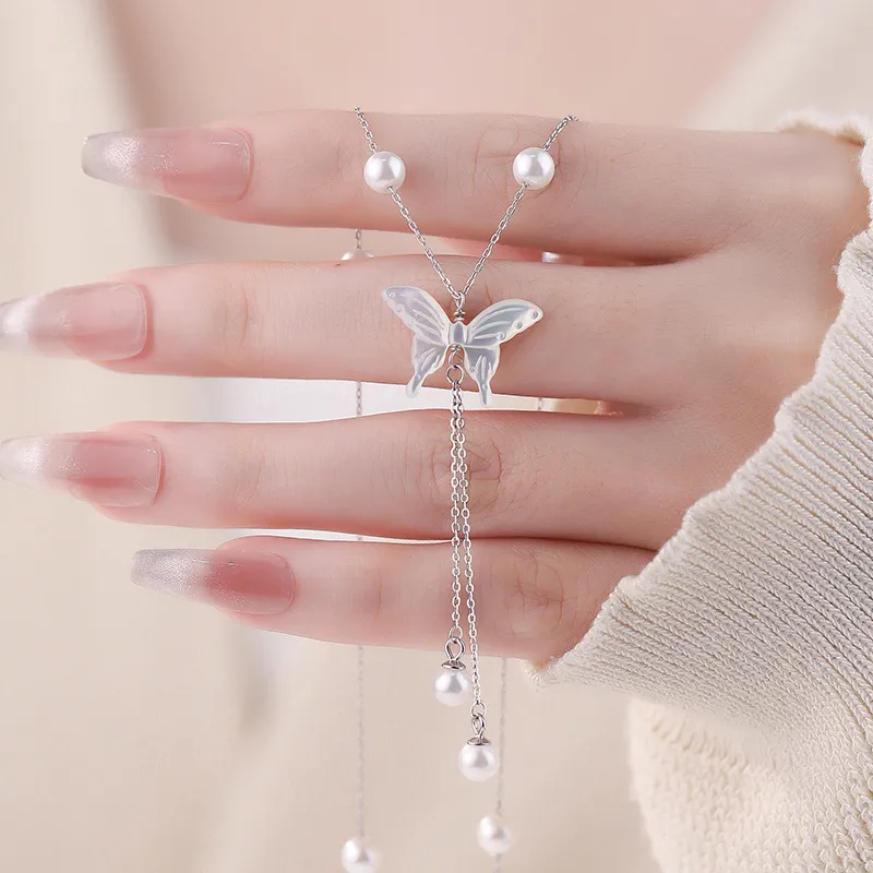 GLOIRE S925 Silver Necklaces Women's Exquisite Luxe Niche Design Advanced Feel Everyday Versatile Date Commute Style-2