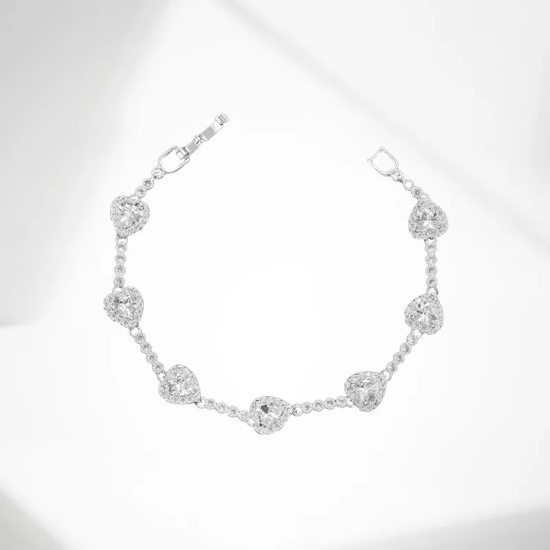 GLOIRE Zircon Bracelets Women's Romantic Date Versatile Commute Bestie Same Style-1