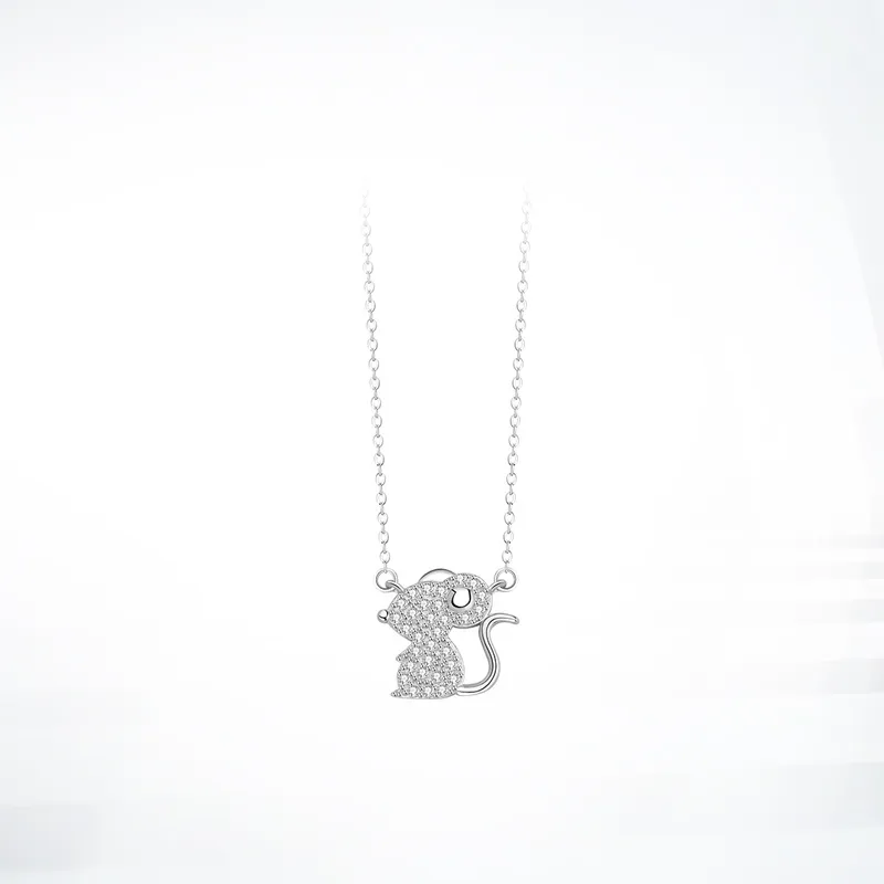 GLOIRE S999 Fine Silver Necklaces Women's Date Versatile Business Casual-2