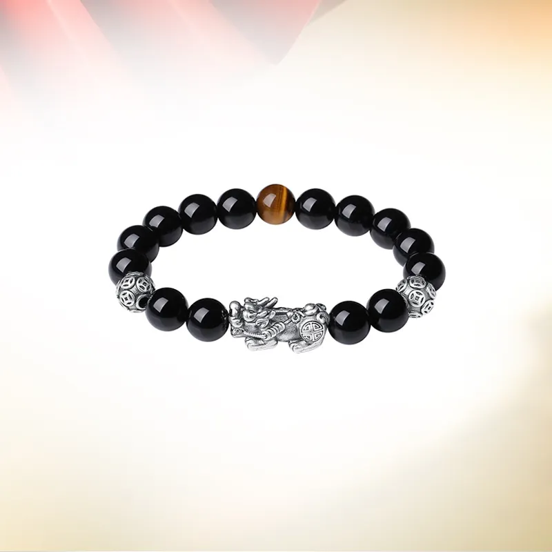 GLOIRE Obsidian Bracelets Men's-1