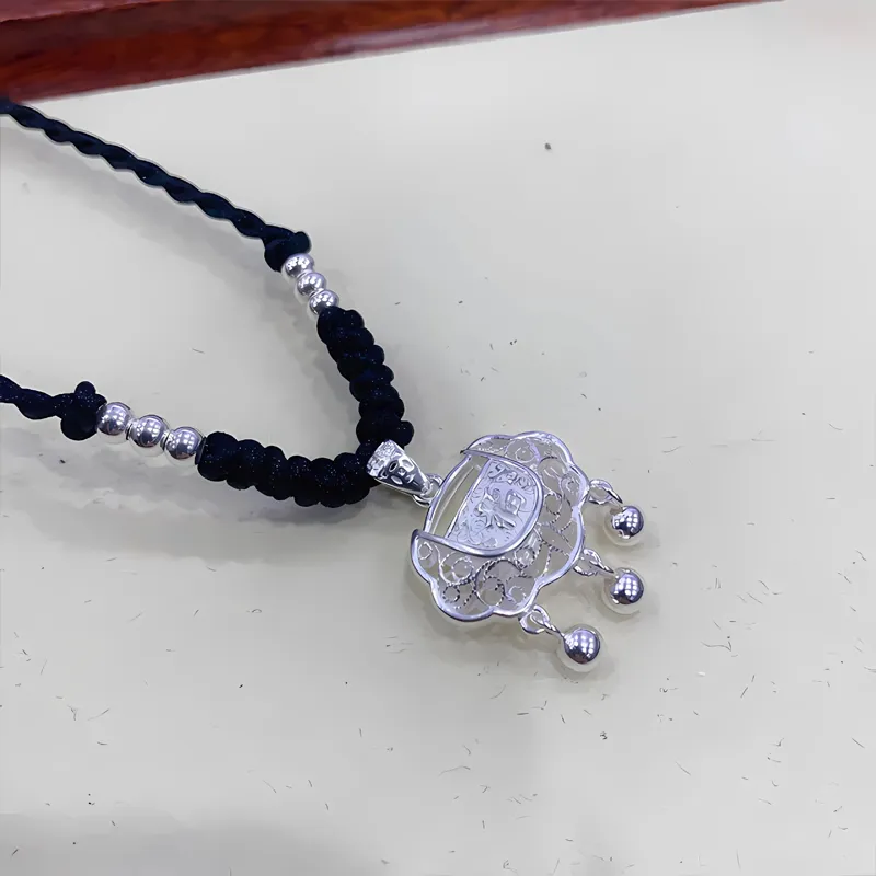 GLOIRE S999 Fine Silver Necklaces Unisex Elegant Luxe Minimalist Style Advanced Versatile Everyday Commute Anniversary-2