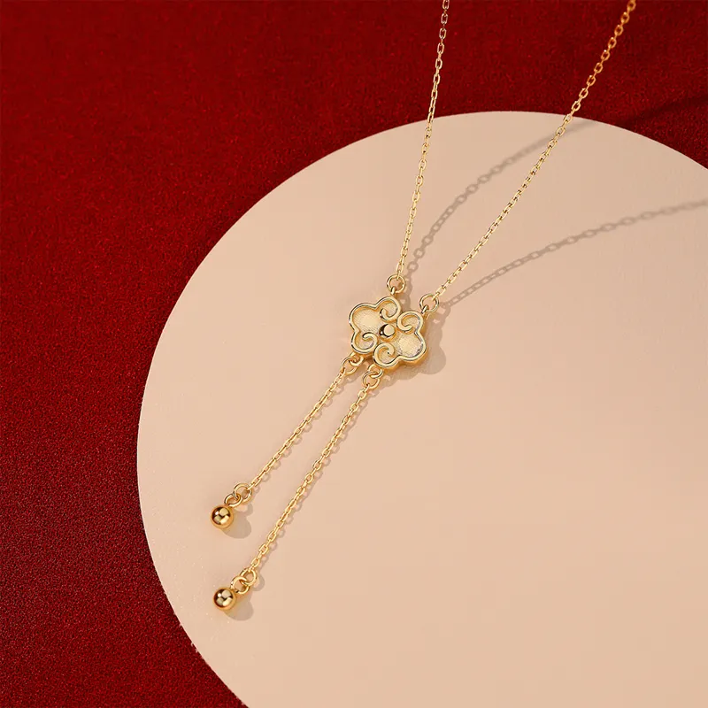 GLOIRE S925 Silver Necklaces Women's Elegant Luxe Niche Design Advanced Feel Romantic Date Commute Bestie Same Style-4