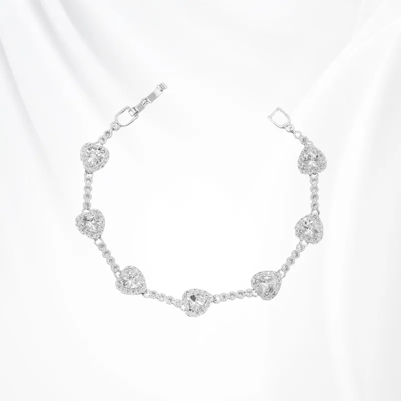 GLOIRE Zircon Bracelets Women's Romantic Date Versatile Commute Bestie Same Style-2