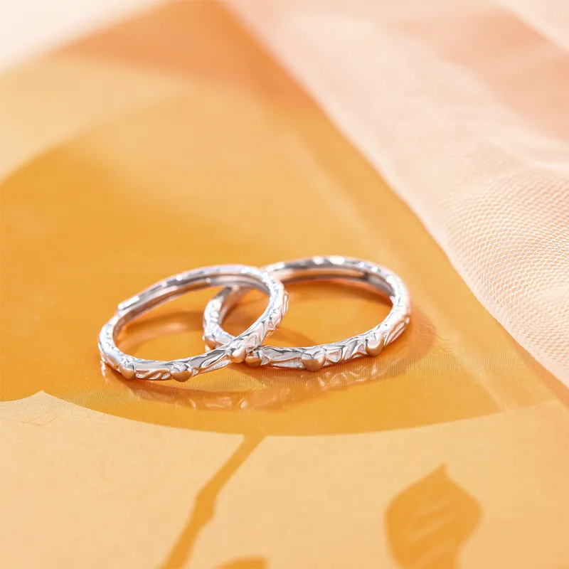 GLOIRE S999 Fine Silver Rings Unisex Exquisite Luxe Niche Design Advanced Feel Everyday Versatile Date Commute Style-2