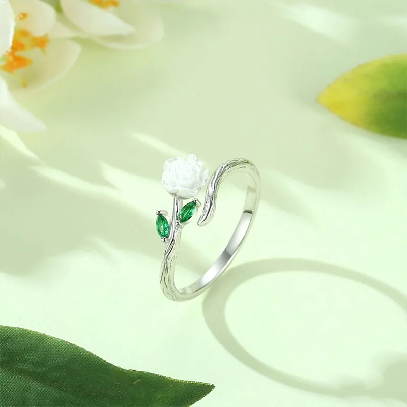 GLOIRE S925 Silver Rings Unisex Versatile Fashion, Brightening Everyday Commute, Romantic Love Confession-2
