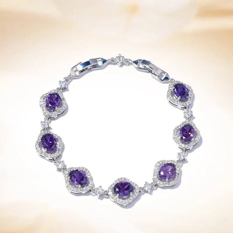 GLOIRE Zircon Bracelets Women's-5