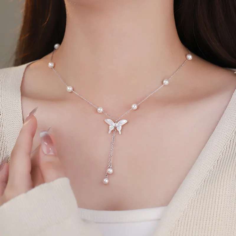 GLOIRE S925 Silver Necklaces Women's Exquisite Luxe Niche Design Advanced Feel Everyday Versatile Date Commute Style-1