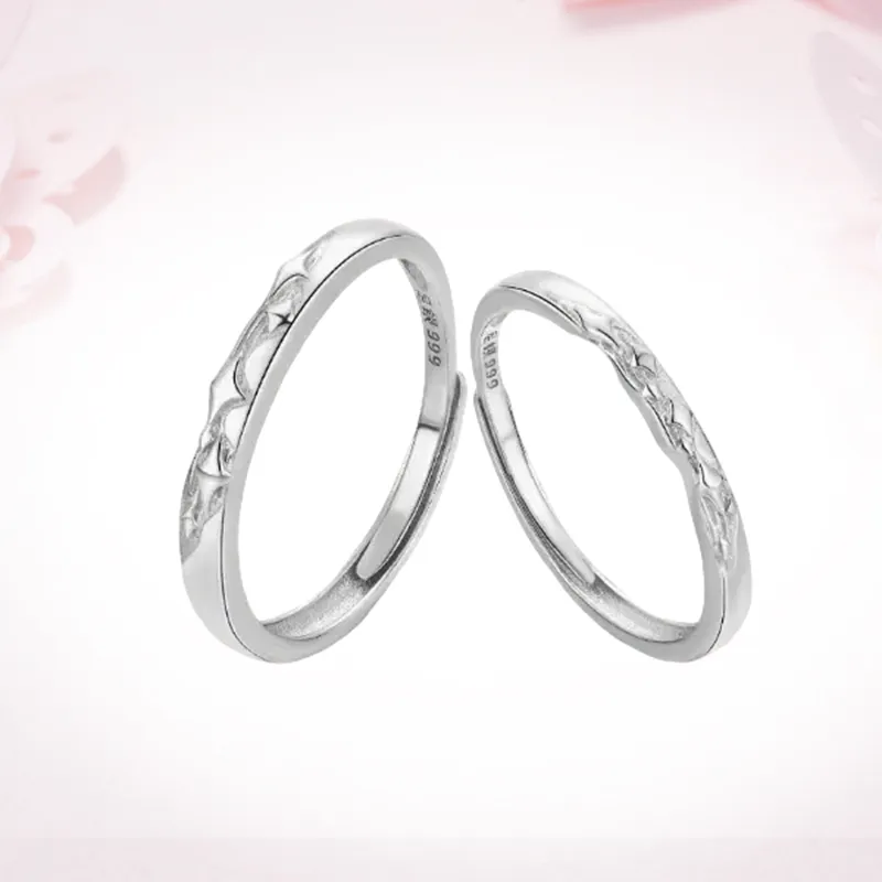 GLOIRE S 999 Fine Silver Rings Unisex-2