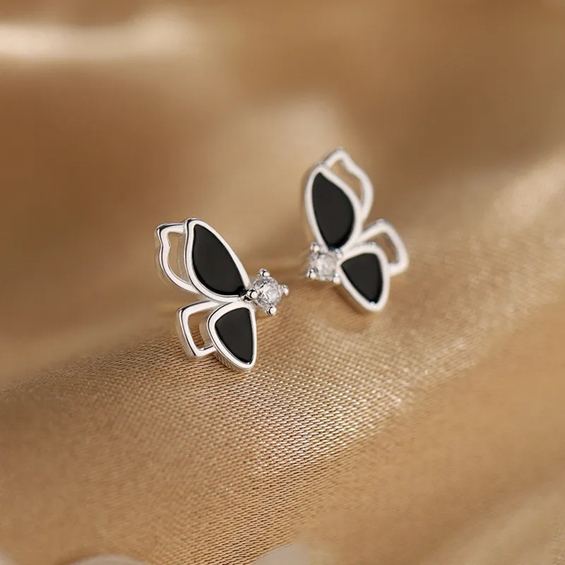 GLOIRE S925 Silver Stud Earrings Women's Minimalist Style Fashion Individual Creative Date Versatile Commute Style-3
