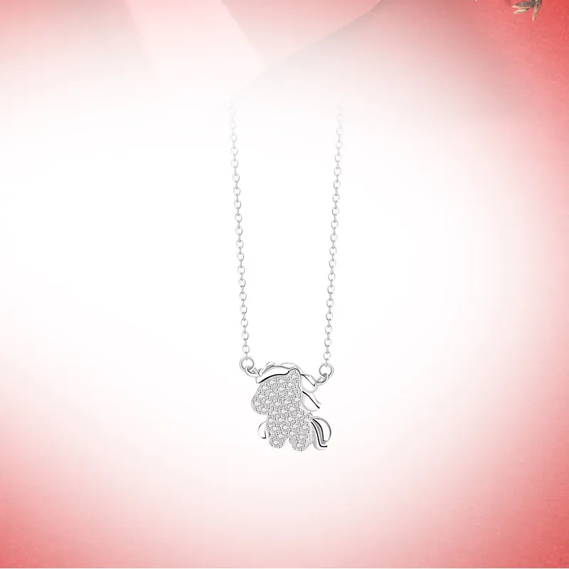 GLOIRE S999 Fine Silver Necklaces Women's Date Versatile Business Casual-20