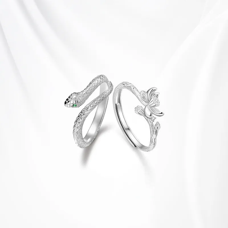 GLOIRE S999 Fine Silver Rings Unisex Minimalist Style Fashion Niche Design Advanced Touch Everyday Versatile Commute-7