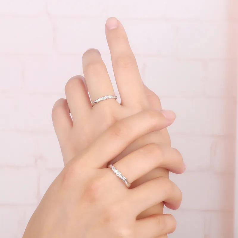 GLOIRE S999 Fine Silver Rings Unisex Minimalist Style Versatile Commute Romantic Date Unique Design-1