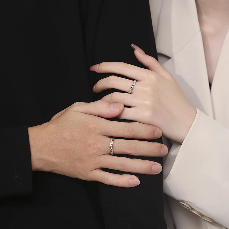 GLOIRE S999 Fine Silver Rings Unisex Romantic Date Everyday Versatile Commute-1
