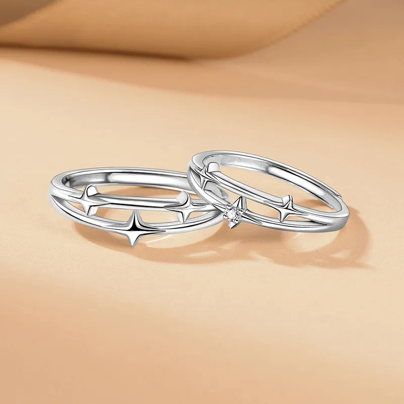 GLOIRE S999 Fine Silver Rings Unisex Minimalist Style Fashion For Everyday Dates Versatile Commuter Style-2