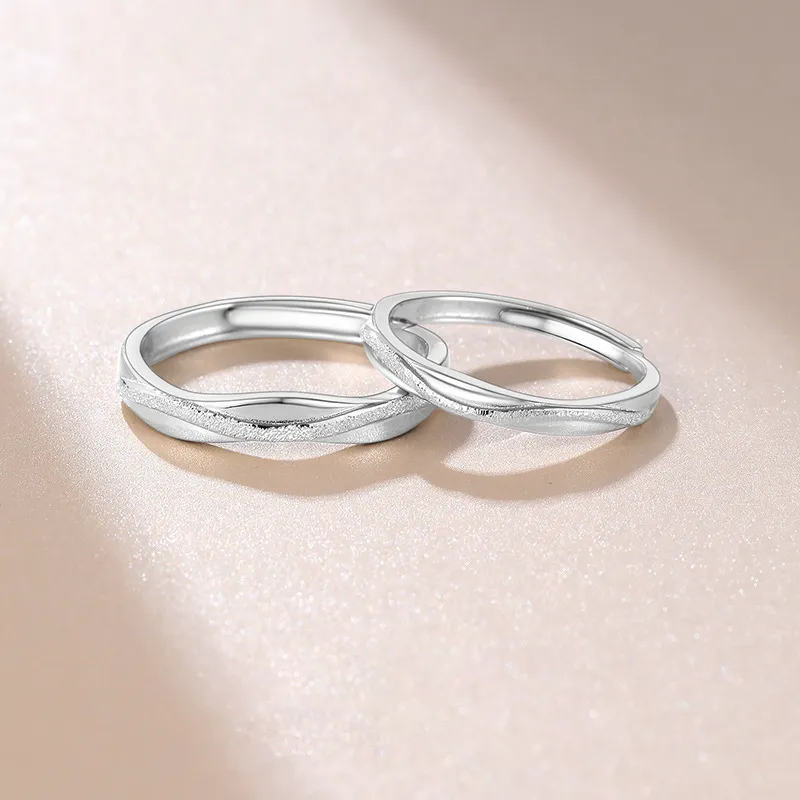 GLOIRE S999 Fine Silver Rings Unisex Elegant Luxe Niche Design Advanced Touch Minimalist Style Versatile Commuter-1
