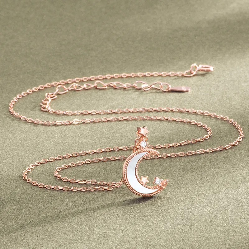 GLOIRE S925 Silver Necklaces Women's Gentle Elegant Minimalist Style Fashion Elegance Everyday Versatile Commute Style-2