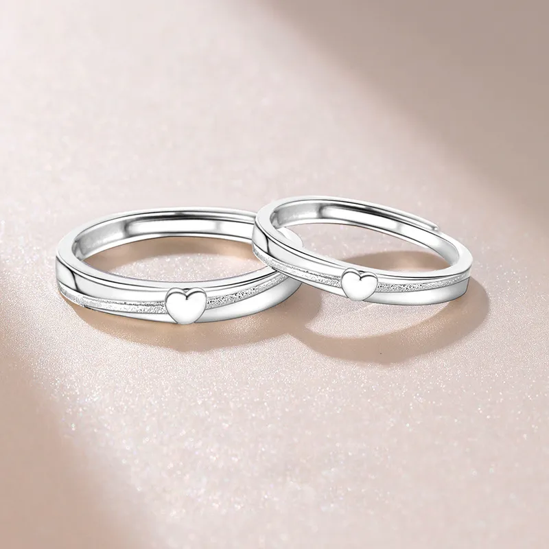 GLOIRE S999 Fine Silver Rings Unisex Romantic Date Everyday Versatile Commute-3
