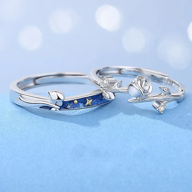 GLOIRE S999 Fine Silver Rings Unisex-2