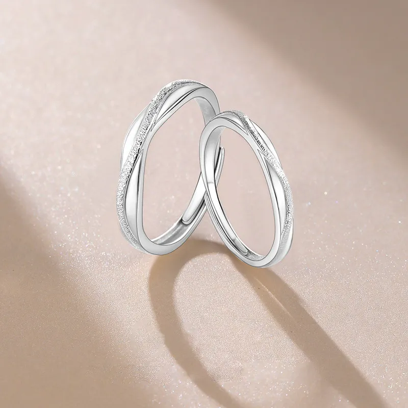 GLOIRE S999 Fine Silver Rings Unisex Elegant Luxe Niche Design Advanced Touch Minimalist Style Versatile Commuter-2