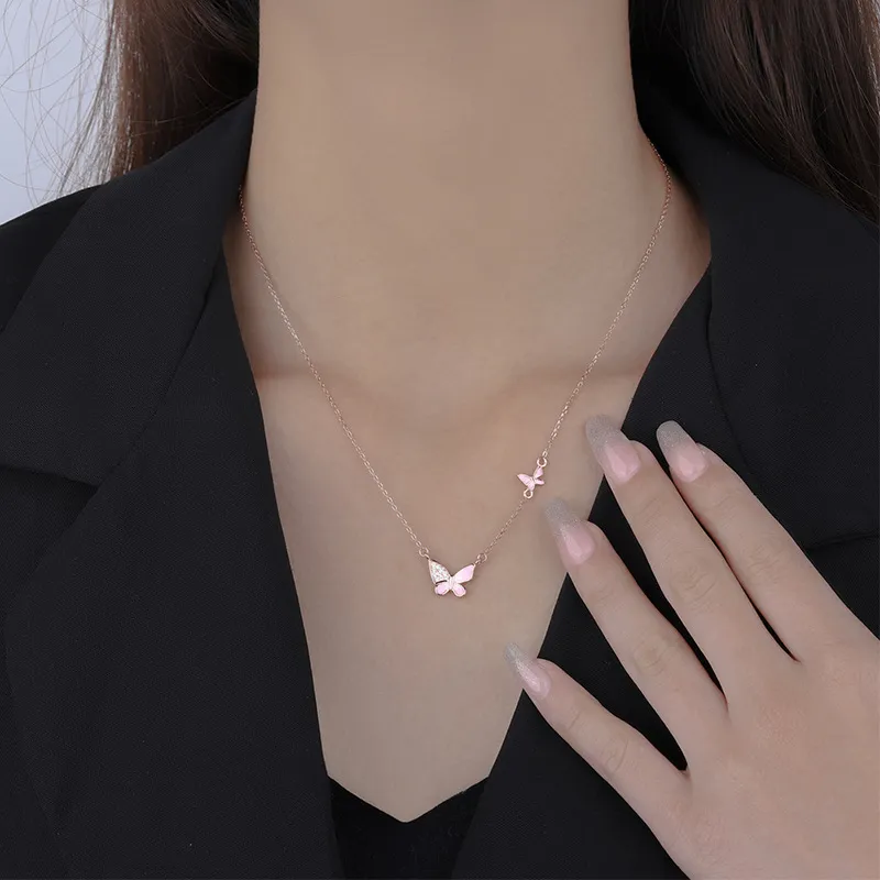 GLOIRE S925 Silver Necklaces Women's-1
