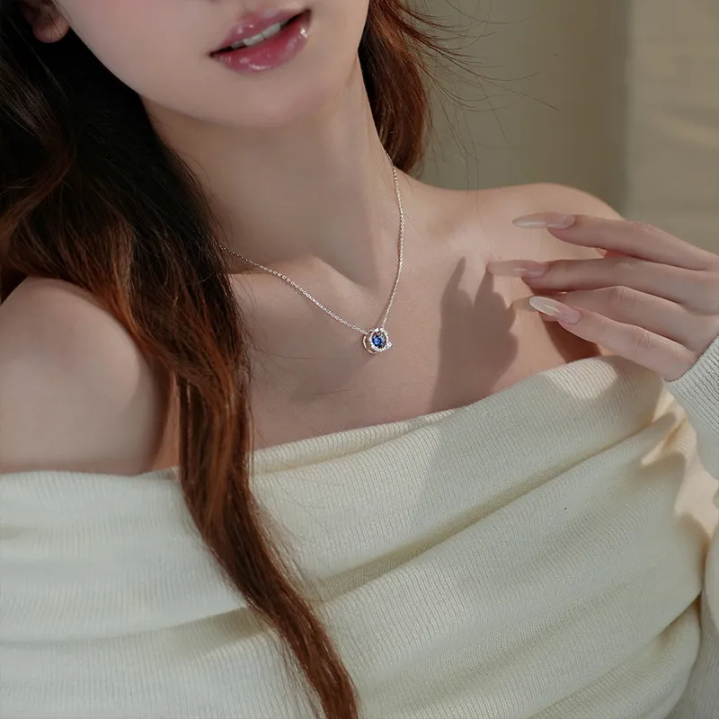 GLOIRE S925 Silver Necklaces Women's Gentle Sweet Style Versatile Commuting Style-1