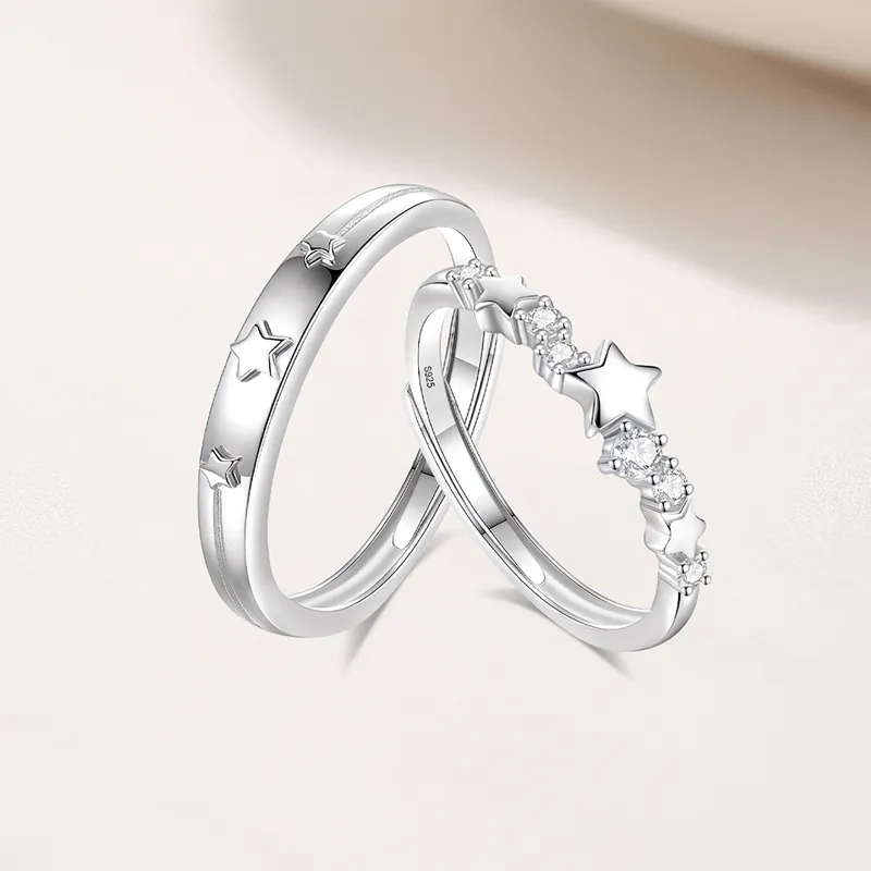 GLOIRE S925 Silver Rings Unisex Elegant Luxe Versatile Everyday Commute Romantic Date Confession-1