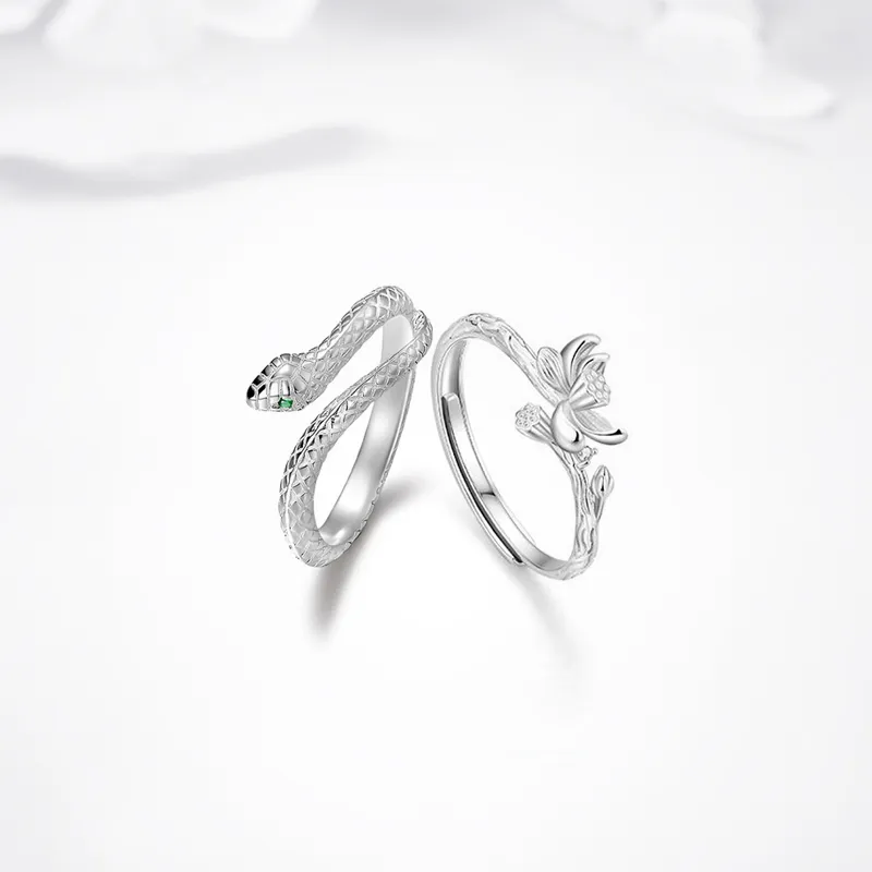 GLOIRE S999 Fine Silver Rings Unisex Minimalist Style Fashion Niche Design Advanced Touch Everyday Versatile Commute-8