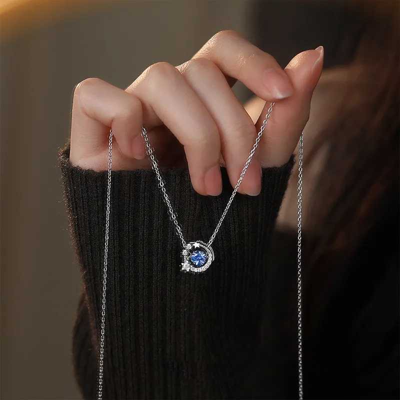 GLOIRE S925 Silver Necklaces Women's Gentle Sweet Style Versatile Commuting Style-2