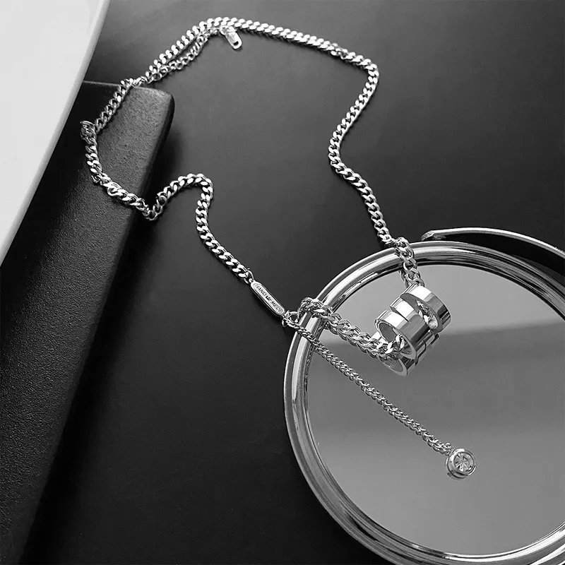 GLOIRE Zircon Necklaces Unisex Romantic Date Versatile Commute Single Item-2