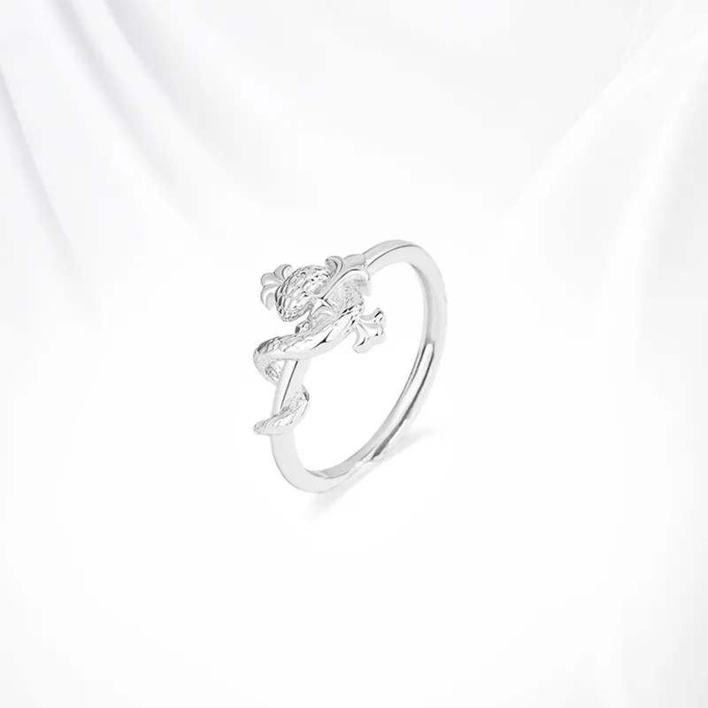 GLOIRE S925 Silver Rings Women's Minimalist Style Fashion For Everyday Versatile Date Commute And Bestie Same Style-2
