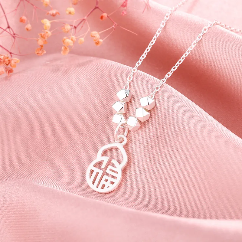 GLOIRE S925 Silver Necklaces Women's-2
