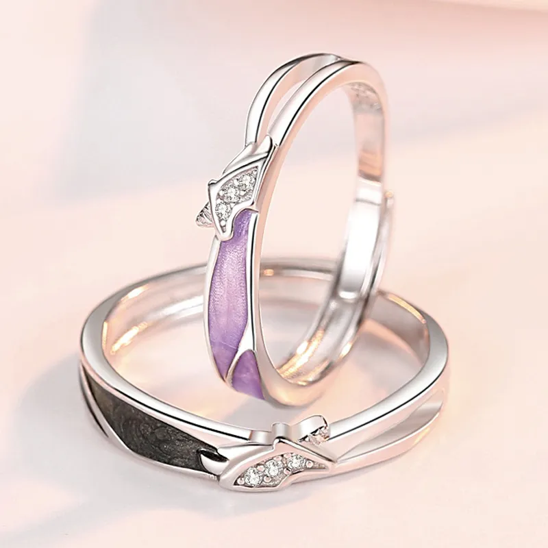 GLOIRE S925 Silver Rings Unisex Gentle Elegant Fashion Elegance Everyday Versatile For Romance Dates And Commuting-2