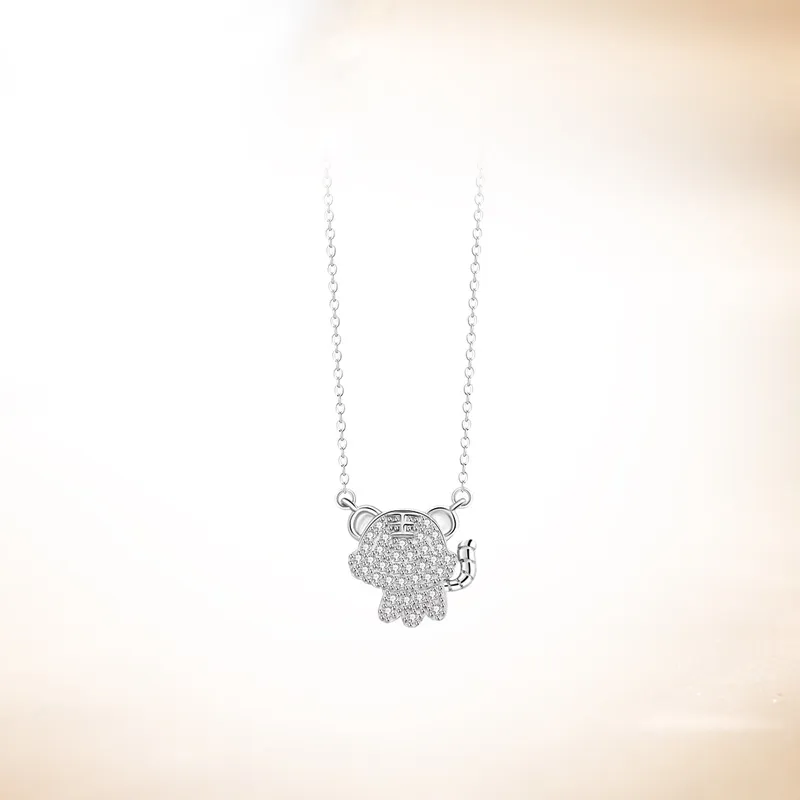 GLOIRE S999 Fine Silver Necklaces Women's Date Versatile Business Casual-8