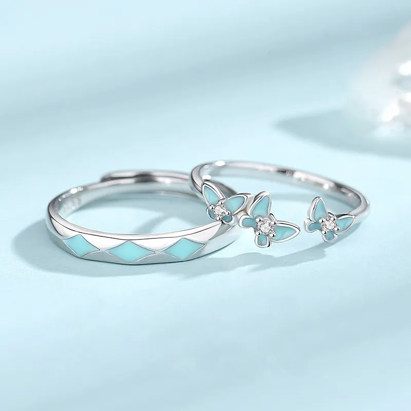GLOIRE S925 Silver Rings Unisex Exquisite Luxe Niche Design Advanced Touch Romantic Date Versatile Commute Style-3