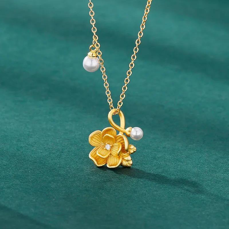 GLOIRE Camellia Necklaces Women's-2