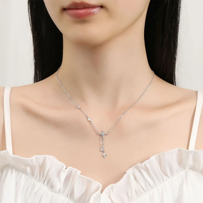 GLOIRE S925 Silver Necklaces Women's Delicate And Luxurious Versatile Elegant Sweet Style Girlish Feel Everyday Commute-1