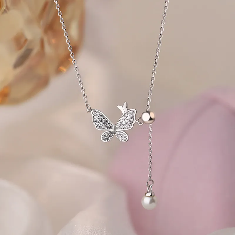 GLOIRE S999 Fine Silver Necklaces Women's Exquisite Luxurious Gentle Elegant Romantic Date Versatile Commute Style-2