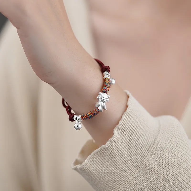 GLOIRE S999 Fine Silver Bracelets Women's Elegant Luxe Niche Design Advanced Touch Minimalist Style Versatile Commuter-1
