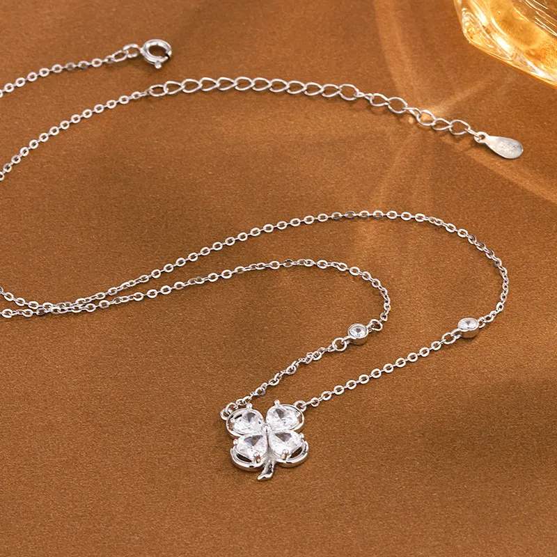 GLOIRE S999 Fine Silver Necklaces Women's Minimalist Style Fashion Versatile Business Casual-2