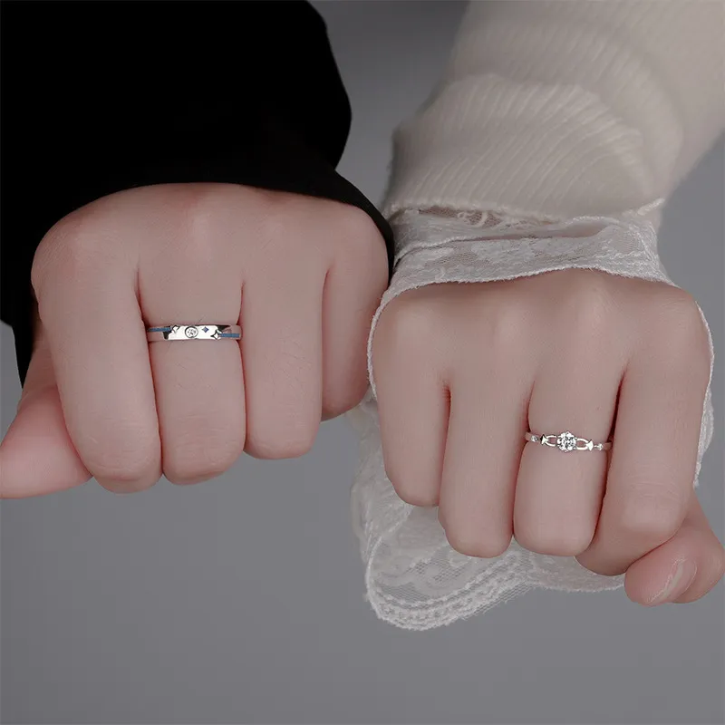 GLOIRE S925 Silver Rings Unisex Exquisite Luxe Niche Design Advanced Feel Everyday Versatile Date Commute-1