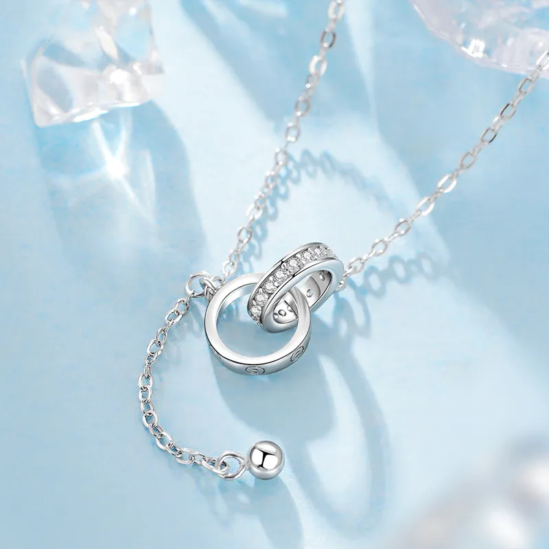 GLOIRE S925 Silver Necklaces Women's Date Casual Versatile Commute Style-2