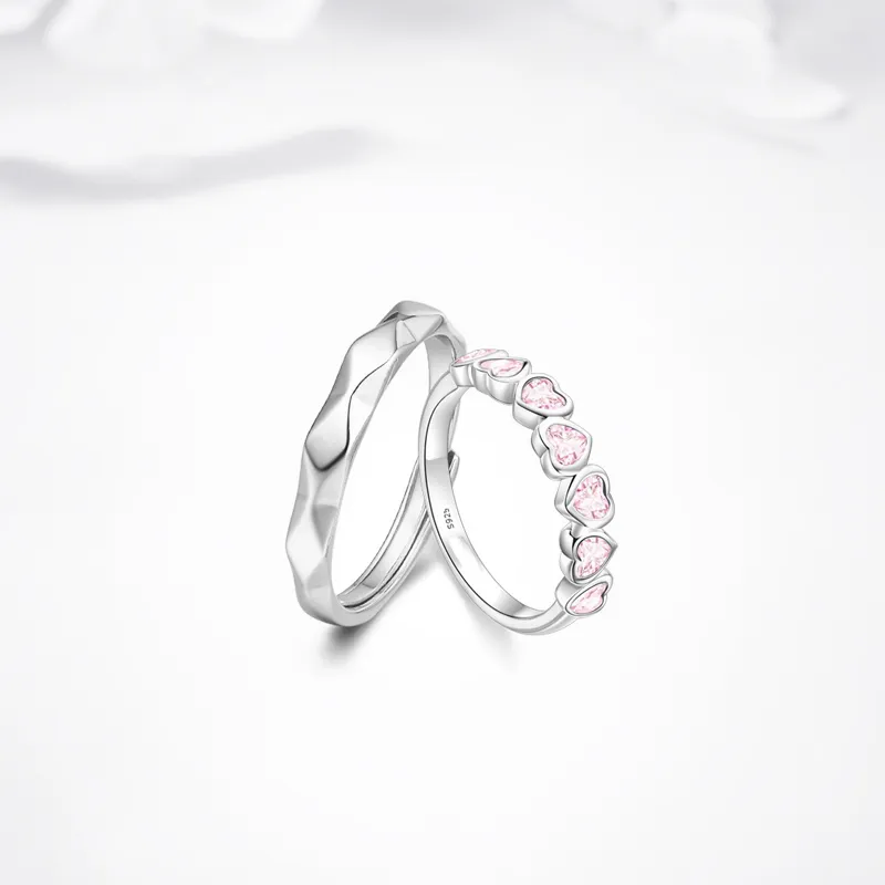 GLOIRE S925 Silver Rings Unisex Elegant Niche Design Sparkling Fashion Versatile Commute-2
