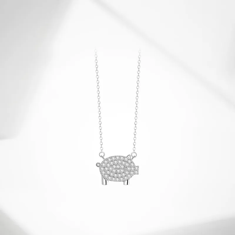 GLOIRE S999 Fine Silver Necklaces Women's Date Versatile Business Casual-35