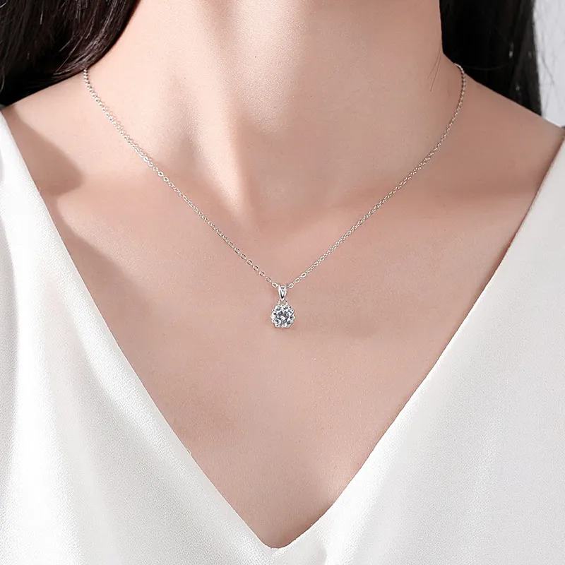 GLOIRE S925 Silver Necklaces Women's Gentle Elegance Elegant Everyday Romance Date Versatile Commute Style-1