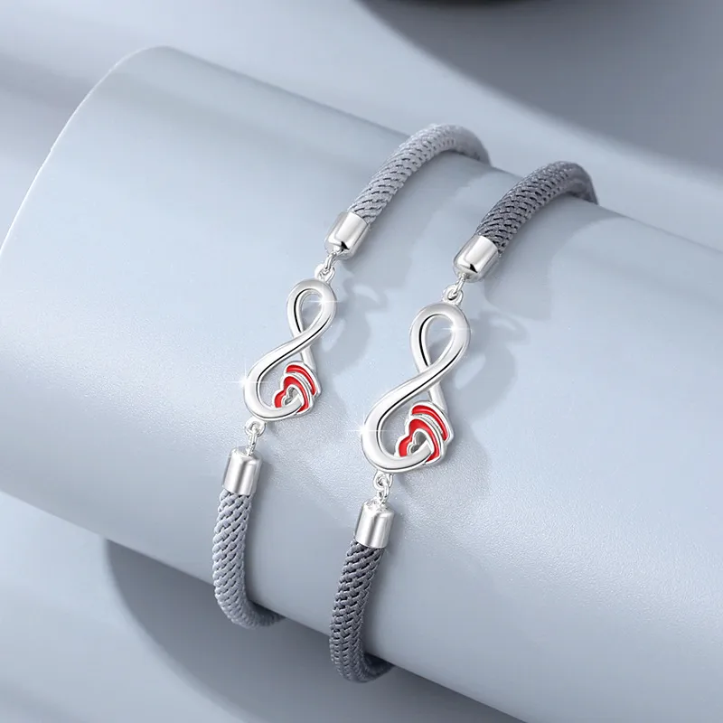 GLOIRE S925 Silver Bracelets Unisex-8