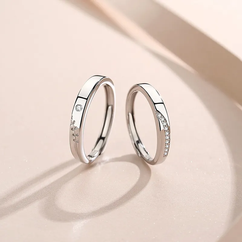 GLOIRE S925 Silver Rings Unisex Elegant Luxe Niche Advanced Feel Everyday Versatile Romantic Date-2