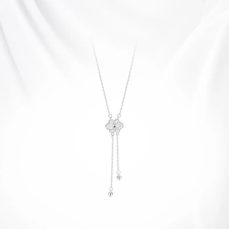 GLOIRE S925 Silver Necklaces Women's Elegant Luxe Niche Design Advanced Feel Romantic Date Commute Bestie Same Style-2
