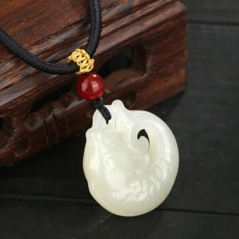 Di Su Xing Pendants White Jade Women's-8