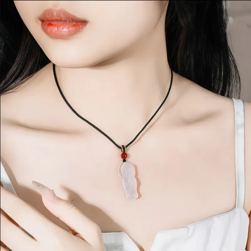 Di Su Xing Chalcedony Necklaces Women's-1