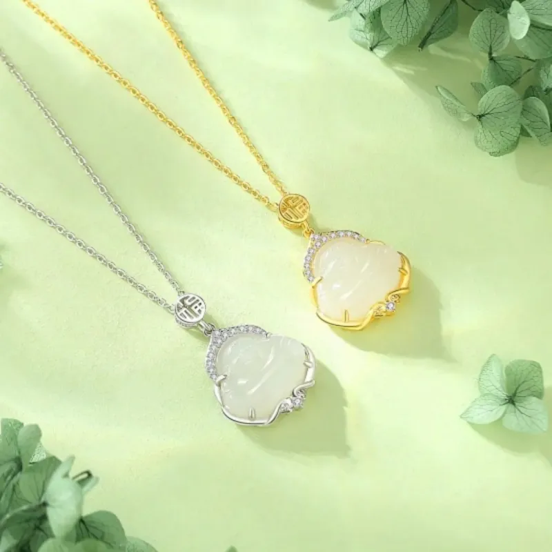 Di Su Xing Pendants White Jade Women's-8